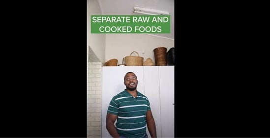 Food safety: Separate raw and cooked foods video thumbnail