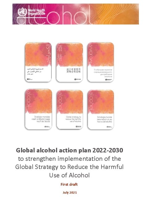Global alcohol action plan: First draft (July version)