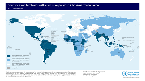 Zika epidemiology update - May 2024